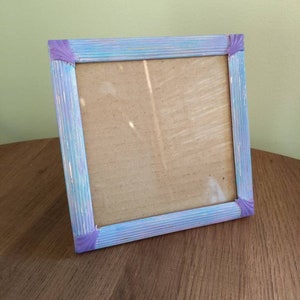 ZXT-parts 5x5 Picture Frames Red with 4x4 Mat. 5x5 Red Square Photo Frame. Solid Wood, Plastic Panel, The Tabletop or The Wall.