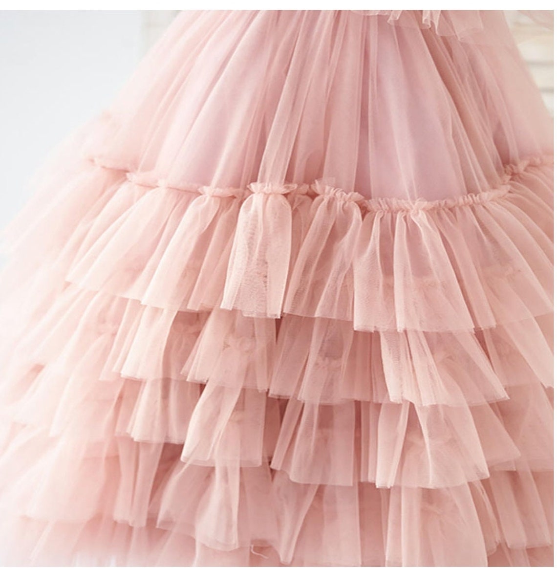 Girls Twirl Tulle Pink Gown main image 1