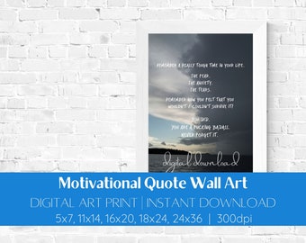 Inspirational Quote Digital Wall Art Print | Wall Art Quotes, Mental Health Quote, Printable Motivational Quotes, Best Friend Gift