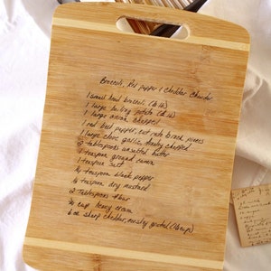 Recipe Cutting Board