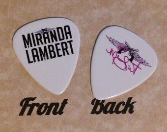 Miranda Lambert country band double sided picture signature guitar pick (p-3)