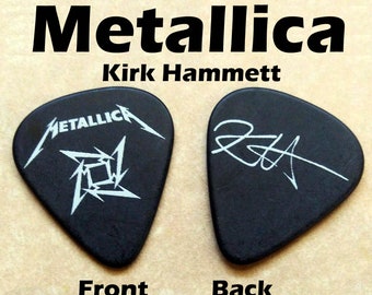 Metallica Metal Hard Rock band double sided picture KIRK signature guitar pick (K13B)