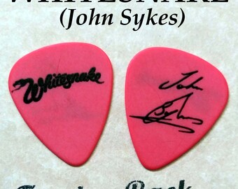Whitesnake John Sykes signature Rock band double sided picture guitar pick (2338)