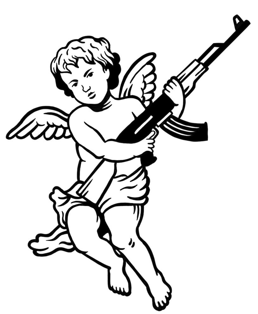 Angel AK47 Vinyl Decal Sticker - Etsy