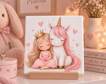 Licorne Tegel Meisje | Prinses & Eenhoorn