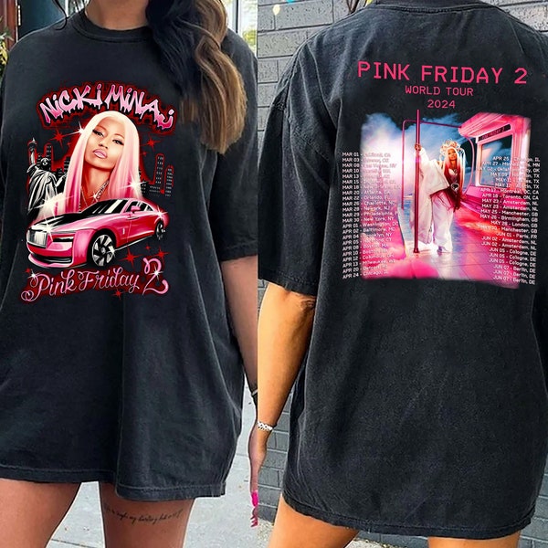 Nicki Minaj Shirt, Nicki Minaj Tour Shirt, Pink Friday 2 Airbrush Shirt, Gag City Shirt, Nicki Minaj World Tour Shirt