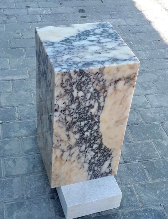 Solid marble sale side table