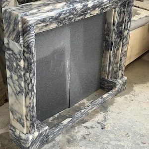 Calacatta Viola Marble Fireplace Mantel – In Stock & Ready to Ship – Hand-Carved Stone Surround – Luxury  Marble Mantle