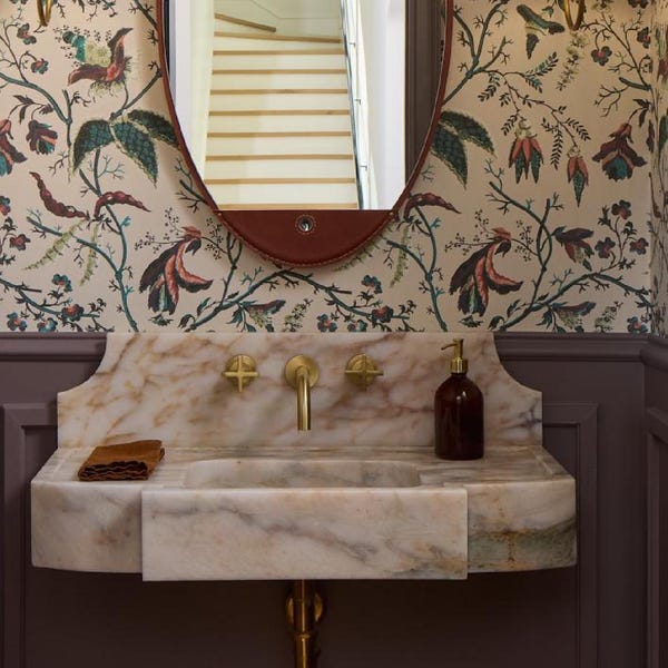 Calacatta Gold Marble Sink, Marble Washbasin, Custom Order Sink, Wall Moun Sink, Hand Carved Sink, Natural stone Sink