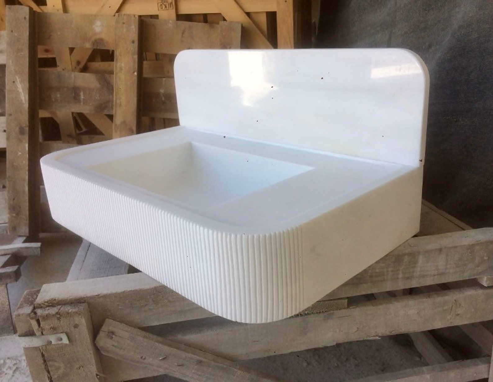 Dolomite Stone Sink White Marble Sink Natural Stone Etsy