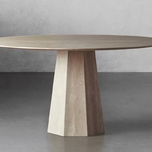 AVAILABLE in CUSTOM SIZE, Travertine Marble Dining Table, Vein Cut Travertine Table, Travertine Coffee Table, Dining Table