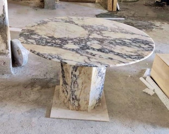 Calacatta Viola Marble Table, Calacatta Viola Marble Coffee Table, Marble Side Table, Custom Order Table, Marble Dining Table