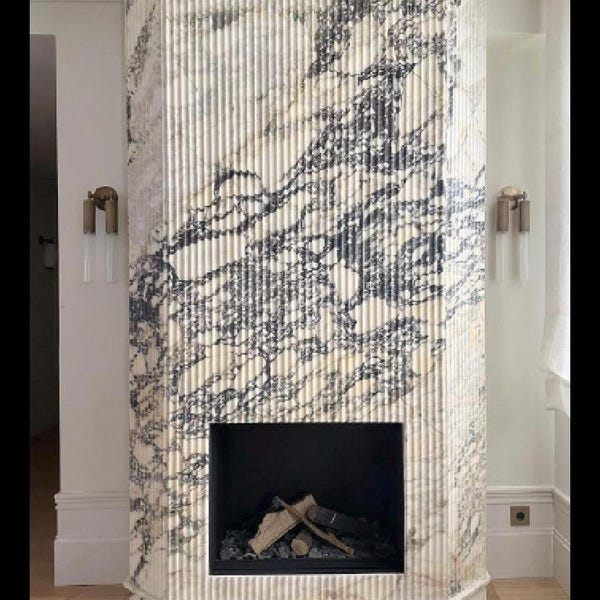 Custom Marble Wall Cladding Panels: 24” X 48”