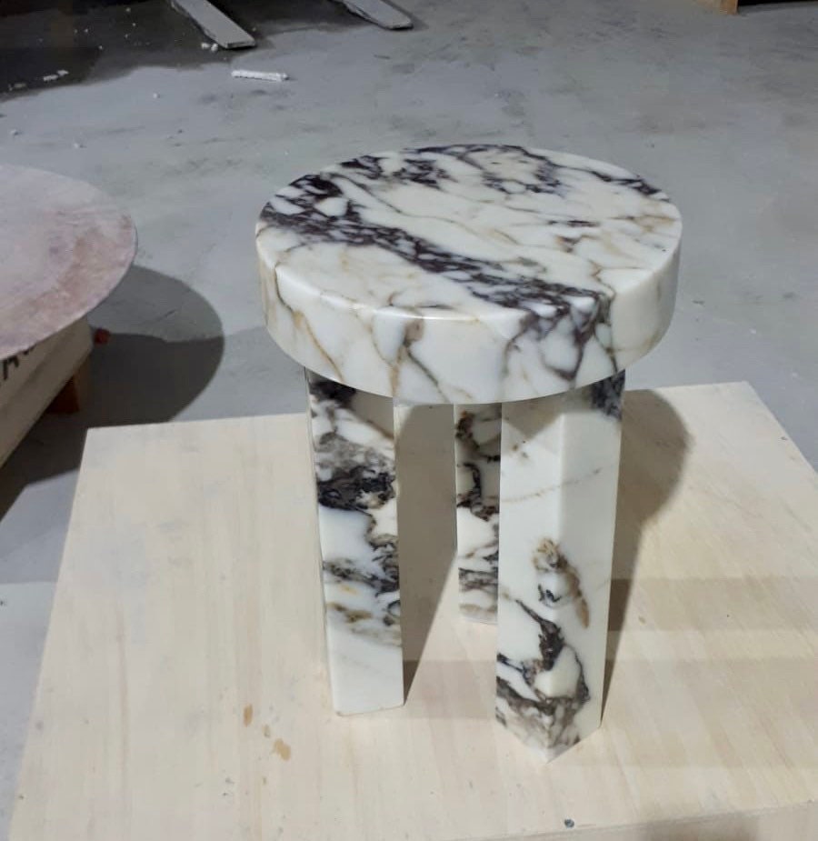Marble sale top stool