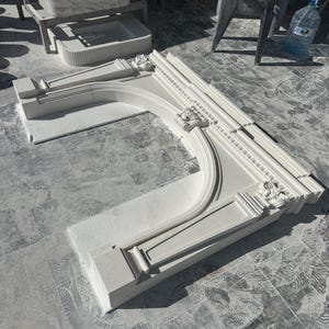 Handmade Limestone Fireplace Surround – French Style Carved Mantel – Customizable Natural Stone Architectural Piece