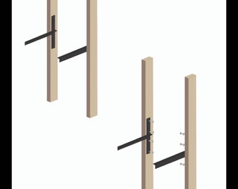Custom Size, Stainles Corner Steel Wall Mounting Brackets