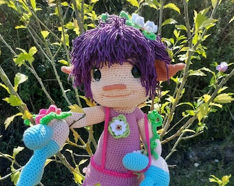 Crochet Pattern Amigurumi Elfi Doll - PDF File German