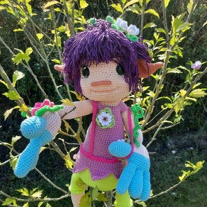 Crochet pattern Amigurumi Elfi doll - PDF file German