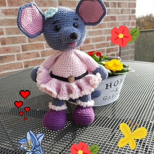 Modello all'uncinetto Topo Lilli, amigurumi, peluche all'uncinetto, PDF tedesco