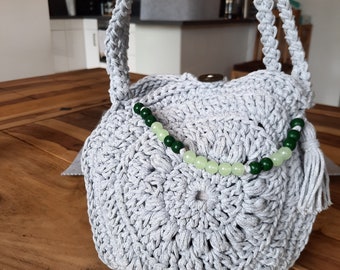 Häkelanleitung Boho Tasche, Umhängetasche, Sommertasche, PDF Deutsch