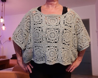 Bolero / Granny Square Jacket “ Emmelie / Crochet Pattern PDF German / Short Jacket / Cardigan