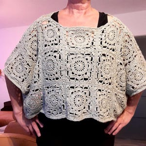 Bolero / Granny Square Jacket &quot;Emmelie / Crochet Pattern PDF German / Short Jacket / Cardigan