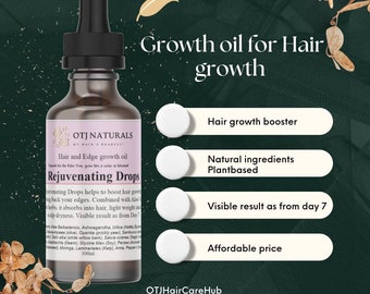 Aceite para el crecimiento del cabello - Gotas rejuvenecedoras