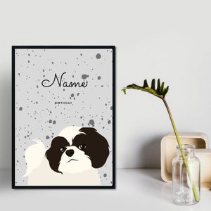 DIGITAL | Custom Pet Portrait | Personalised Dog Illustration | Dog Wall Art | Pet Memorial Ideas | Digital Item | Christmas Gift | Pet Art