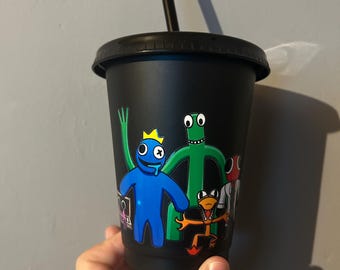 Rainbow Friends 16oz Cold Cup | 16oz Cold Cup | Custom Cold Cup | Personalised Cold Cup | Birthday Gift | Gifts For Her | Gifts For Them