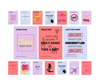 Couples Card Game, Drinking Game, Date Night, Valentines Game, Adult Party Games, Anniversary Gift [Digital Version]