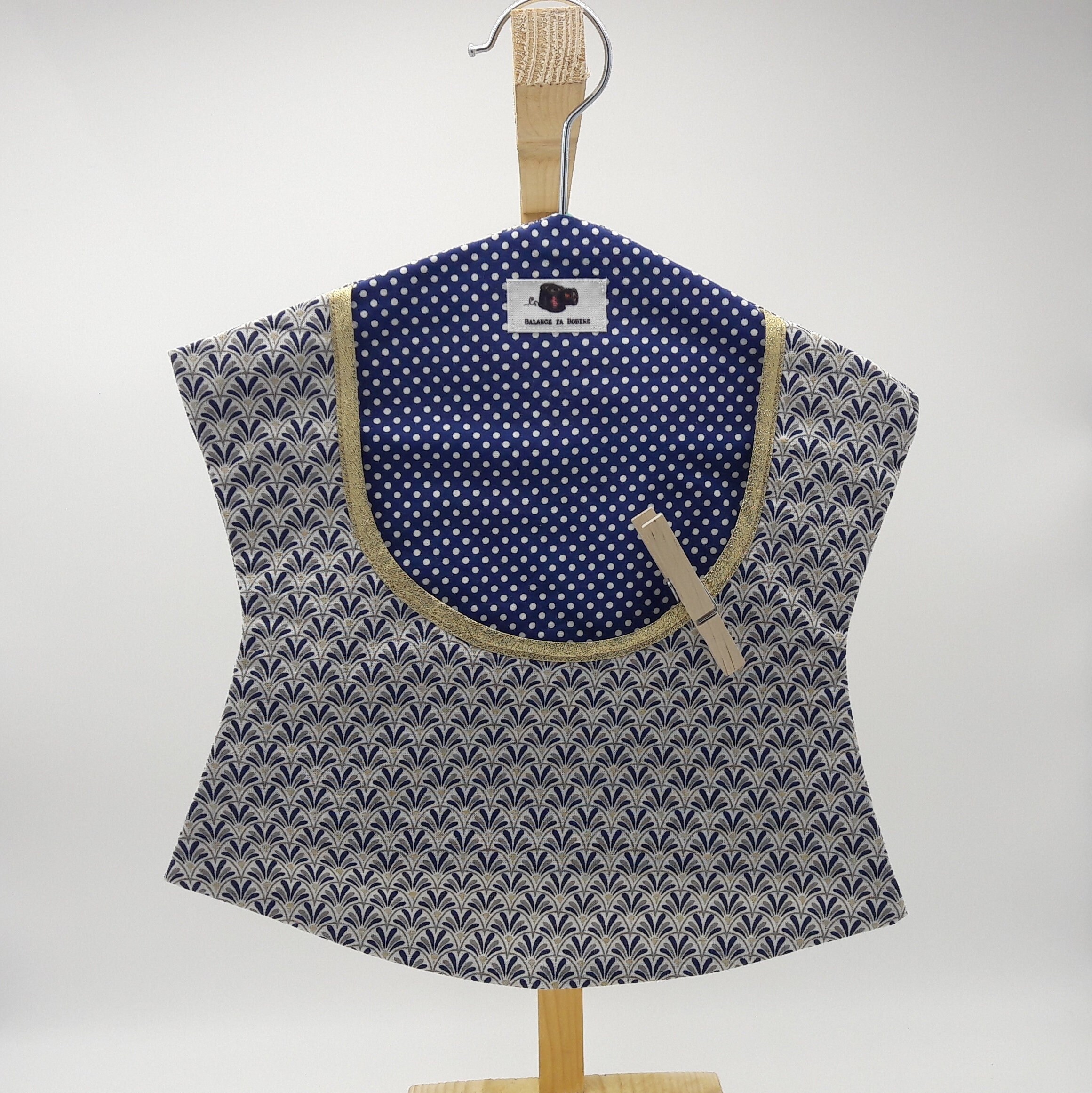 Sac en Tissu Coton Pour Ranger Les Pinces à Linge Déhoussable