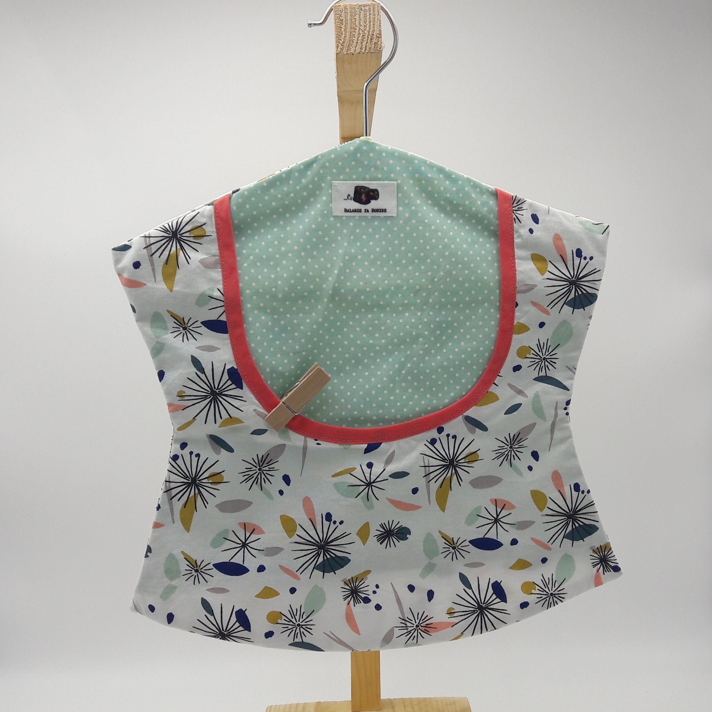 Sac en Tissu Coton Pour Ranger Les Pinces à Linge Déhoussable