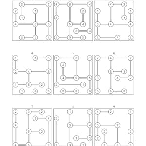 Easy Hashi Bridges Puzzles Printable PDF - 450 Hashiwokakero Japanese ...