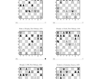 500 Chess Checkmate Puzzles in Three and Four Moves Printable