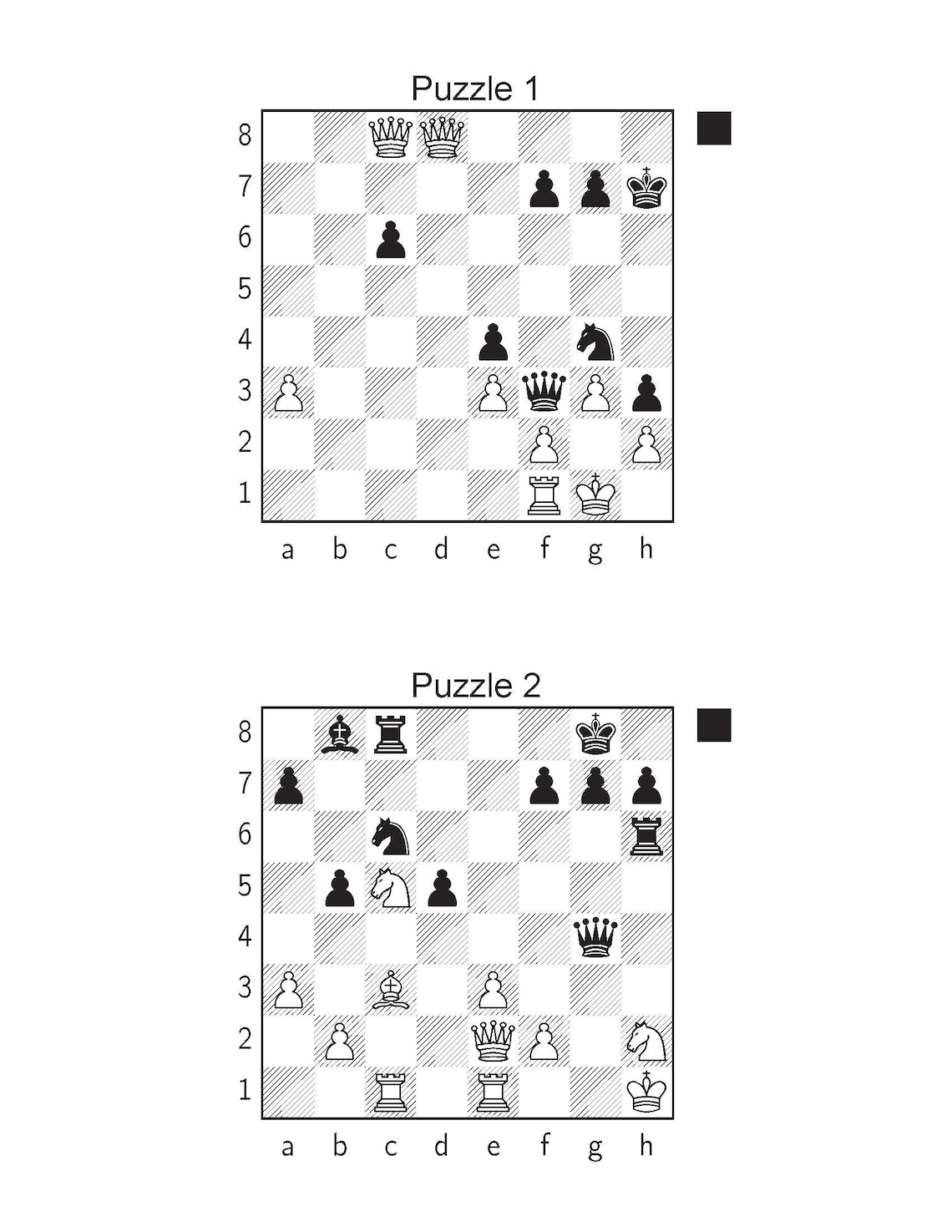 2000 Chess Puzzles in One Move Printable PDF -with Answers - Instant ...