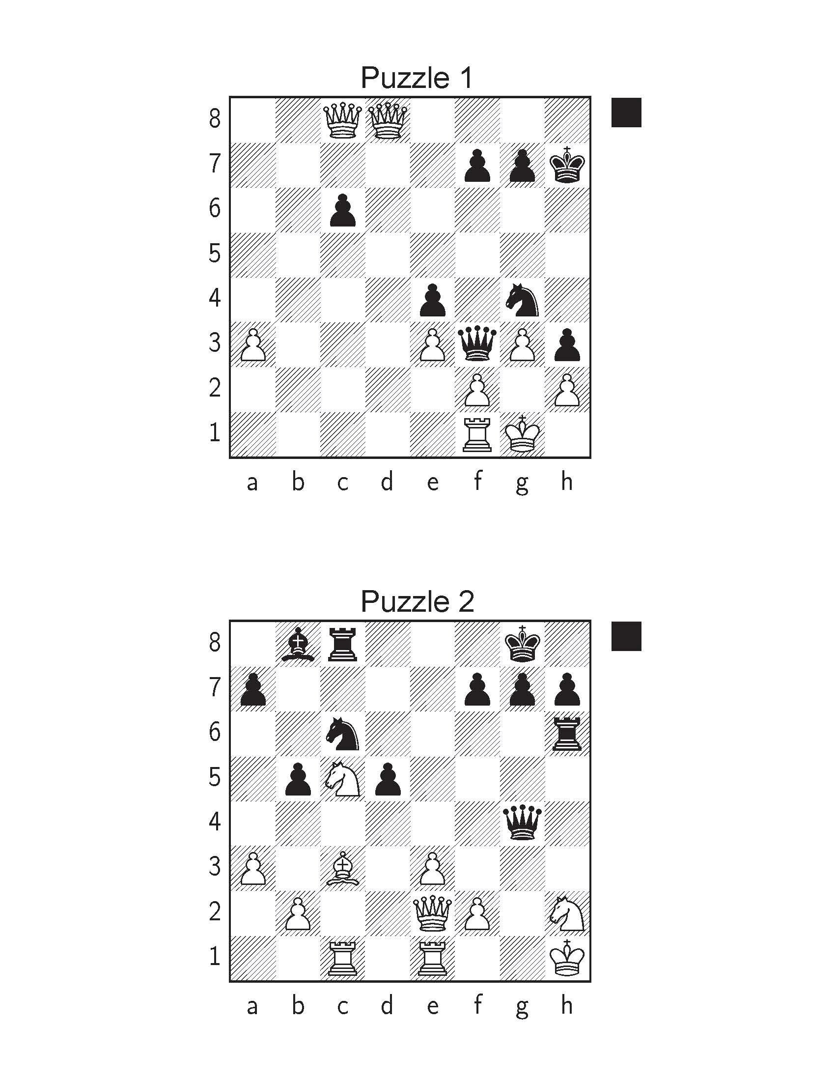 500 Chess Checkmate Puzzles in Three and Four Moves Printable -  Denmark