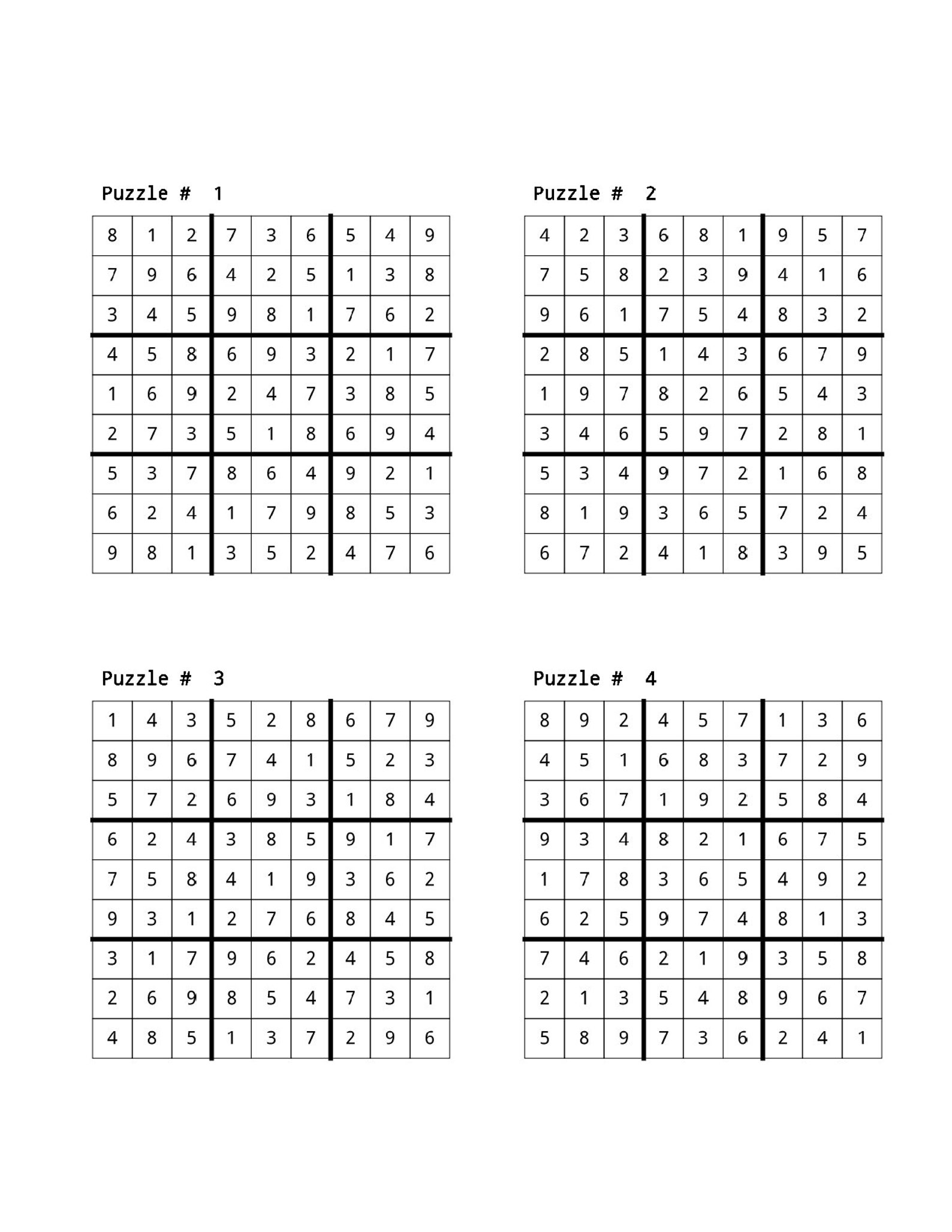 Printable PDF Sudoku Level 4 400 Hard Sudoku Puzzles for Etsy
