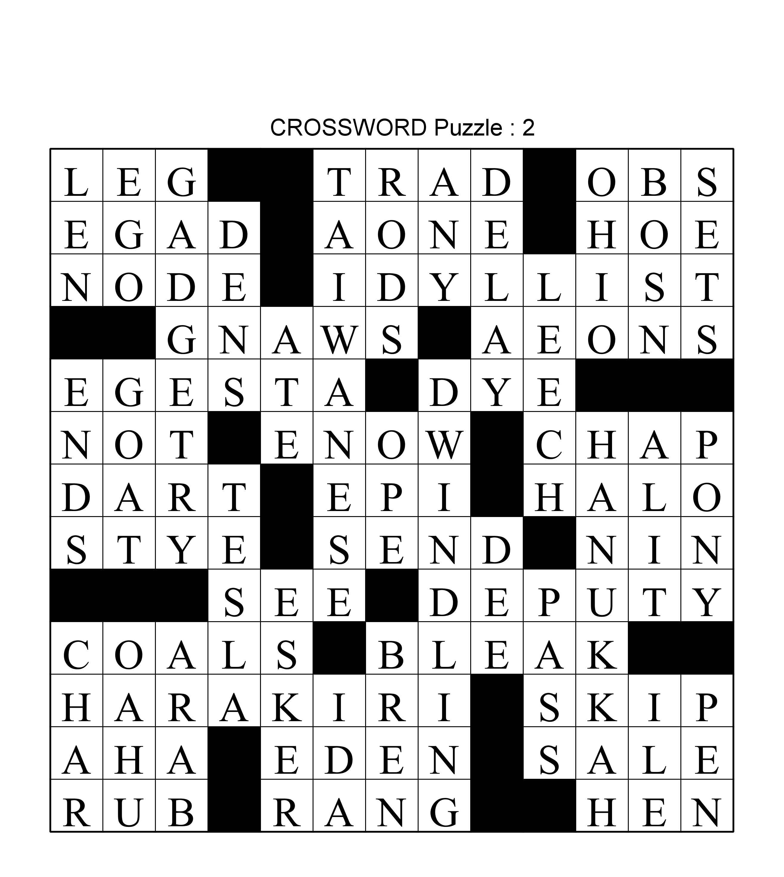 Crossword Puzzle Printables for Adults 100 Crosswords With Solutions