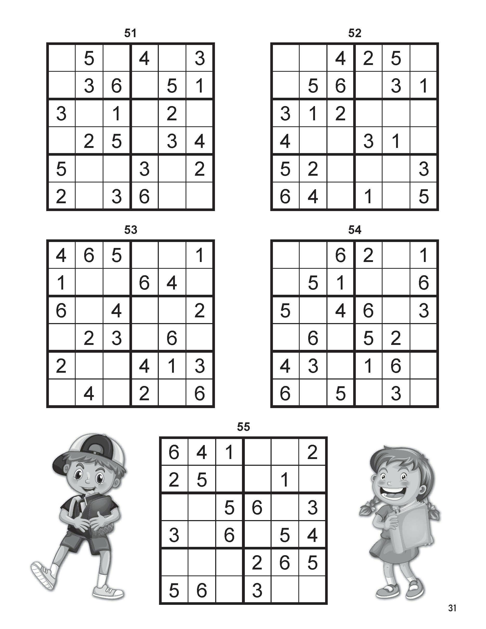 324 Large Print KIDS Sudoku Puzzles, 96-4X4 3 Variations, 156-6X6 4  Variations, 72-9X9 3 Variations | Volume 2: Sharpen the mind of your child  by