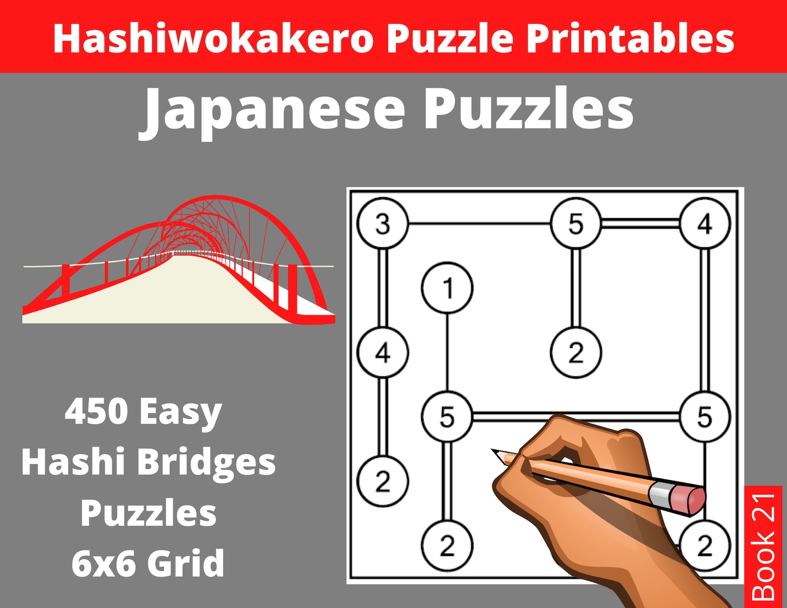 Easy Hashi Bridges Puzzles Printable PDF 450 Hashiwokakero Japanese Easy Hashi Bridges Puzzles Printable PDF 450 Hashiwokakero Japanese