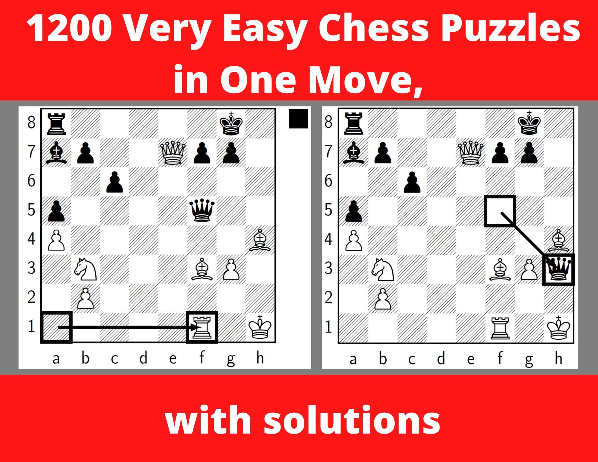 1200 Chess Puzzles in One Move Printable PDF with Answers -  Israel