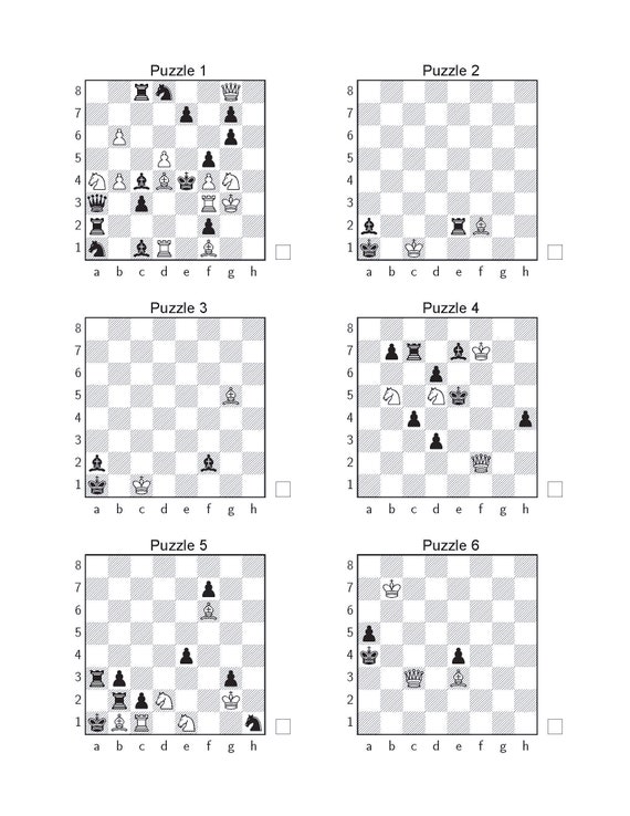 Checkmate in 1 - Chess Worksheet - Chess Puzzles