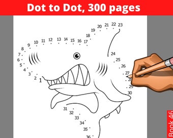 Dot to Dot Aktivitäten für Kinder 300 Seiten - Sofort Download Printable