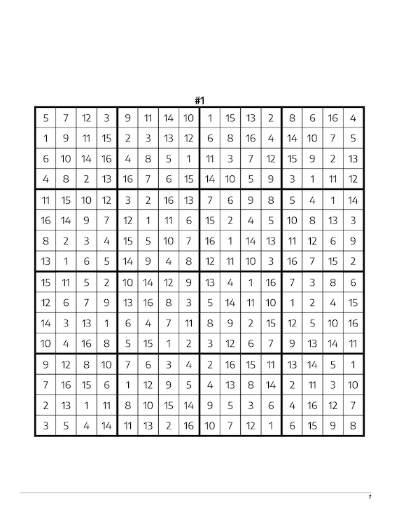 Print Free Sudoku - Sudoku Printable from easy to the most difficult