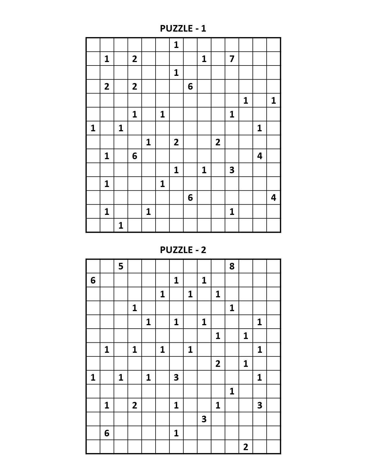 Nurikabe Puzzles Printable PDF 500 Japanese Puzzles for Adults With Answers Instant Download Etsy