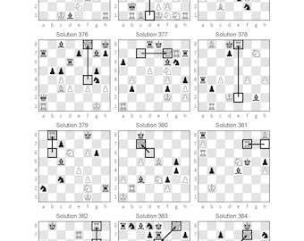 1200 Chess Puzzles in One Move Printable PDF with (Instant Download) 