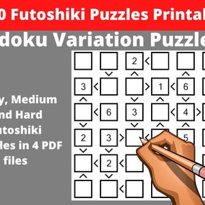 Peut inclure: Un puzzle Futoshiki noir et blanc avec des chiffres et des flèches. Le puzzle est une variante du Sudoku. Le puzzle est intitulé "Livre 26".