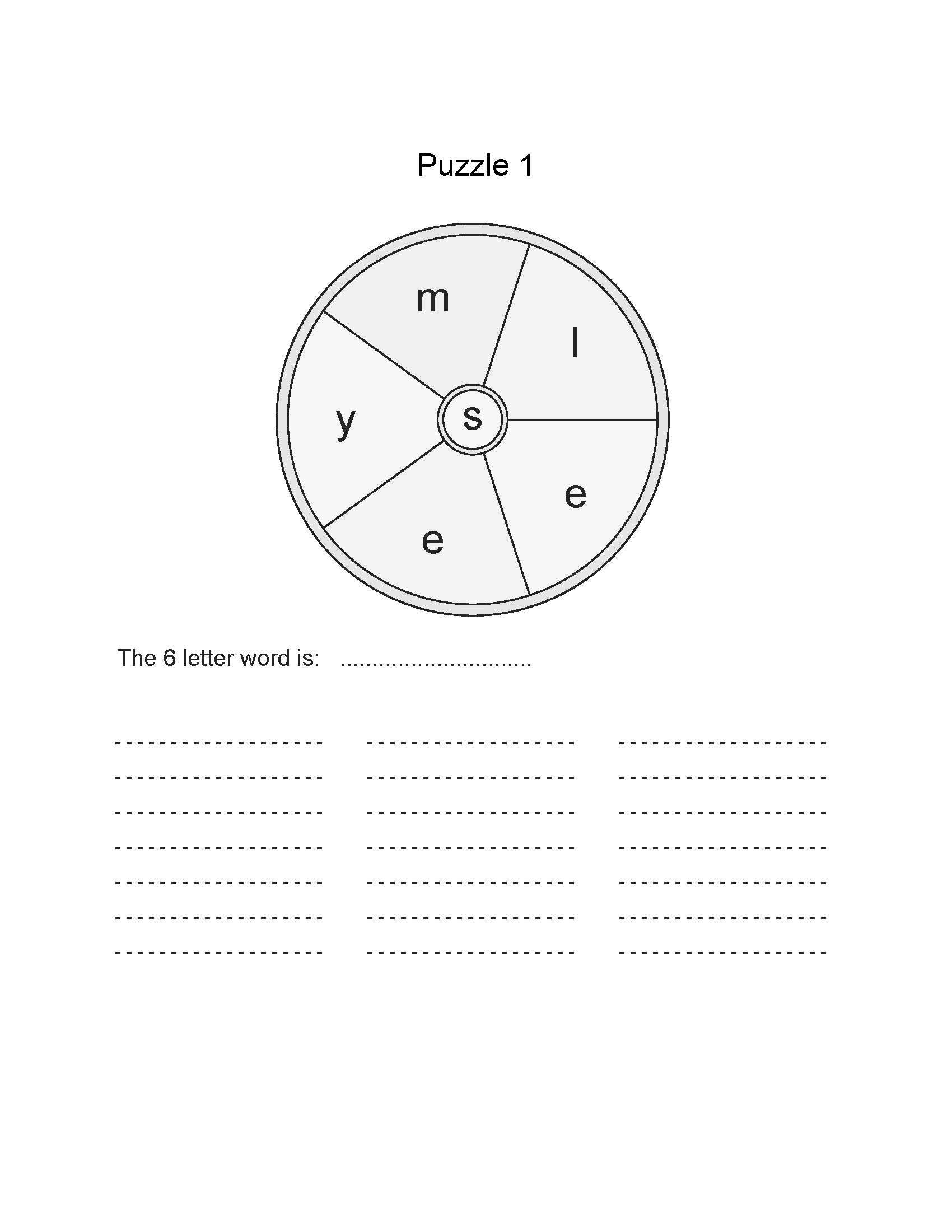 Spelling Word Wheel Puzzle 150 Word Scramble Games Printable PDF With Answers Instant Download