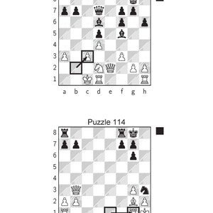 1200 Chess Puzzles in One Move Printable PDF -with Answers - Instant ...
