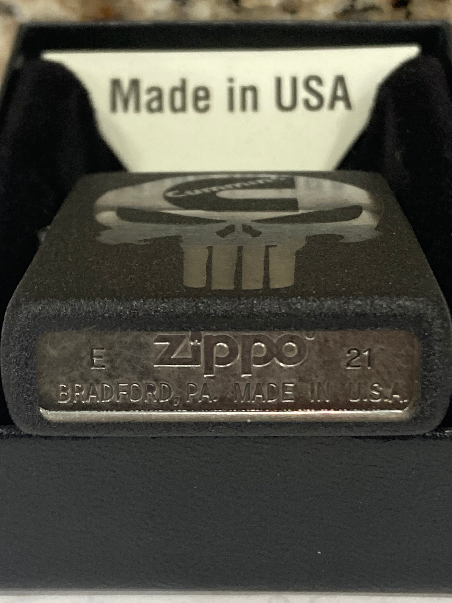 Custom Laser Engraved Zippo Lighter Cummins Punisher Black Etsy